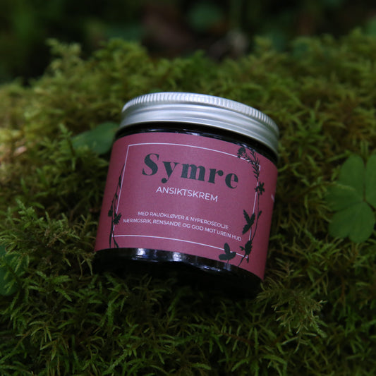 Ansiktskrem med raudkløver, nyperoseolje og rosegeranium
